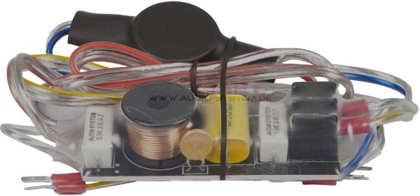 AUDIO SYSTEM 2-weg Crossover Tweerichtingskabelovergang met 4-voudige akoestische aanpassing