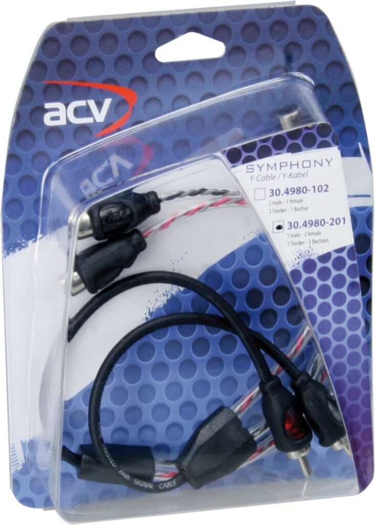 Symphony - Y-Kabel Mid Range 1x Male - 2x Female