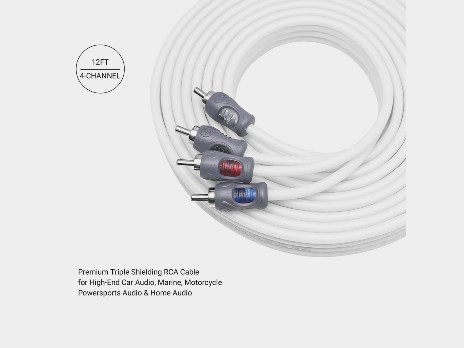 Recoil Marine OFC RCA Cinch Cable 4-Channel 360cm - Afbeelding 5