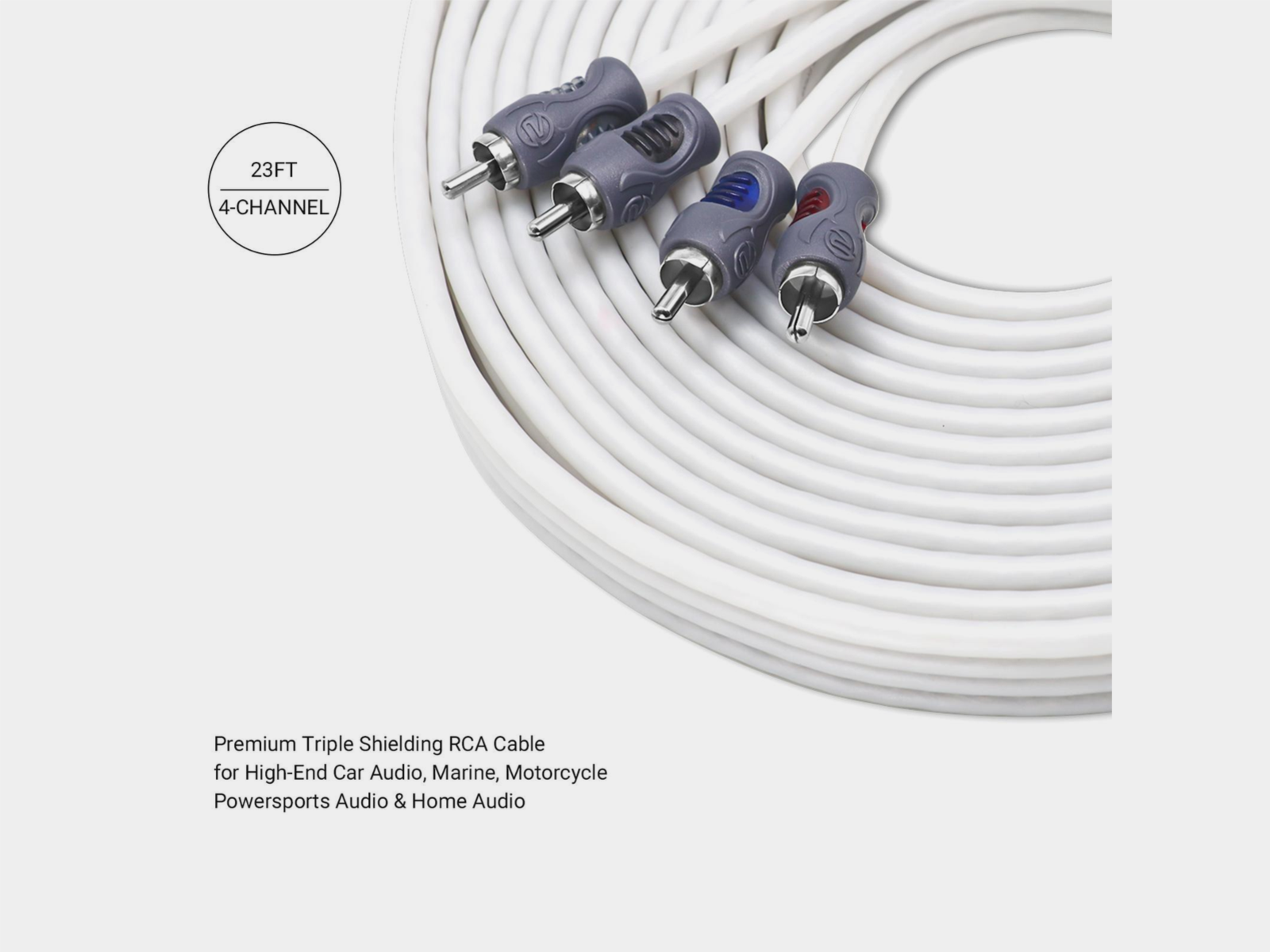 Recoil Marine OFC RCA Cinch Cable 4-Channel 700cm - Afbeelding 5