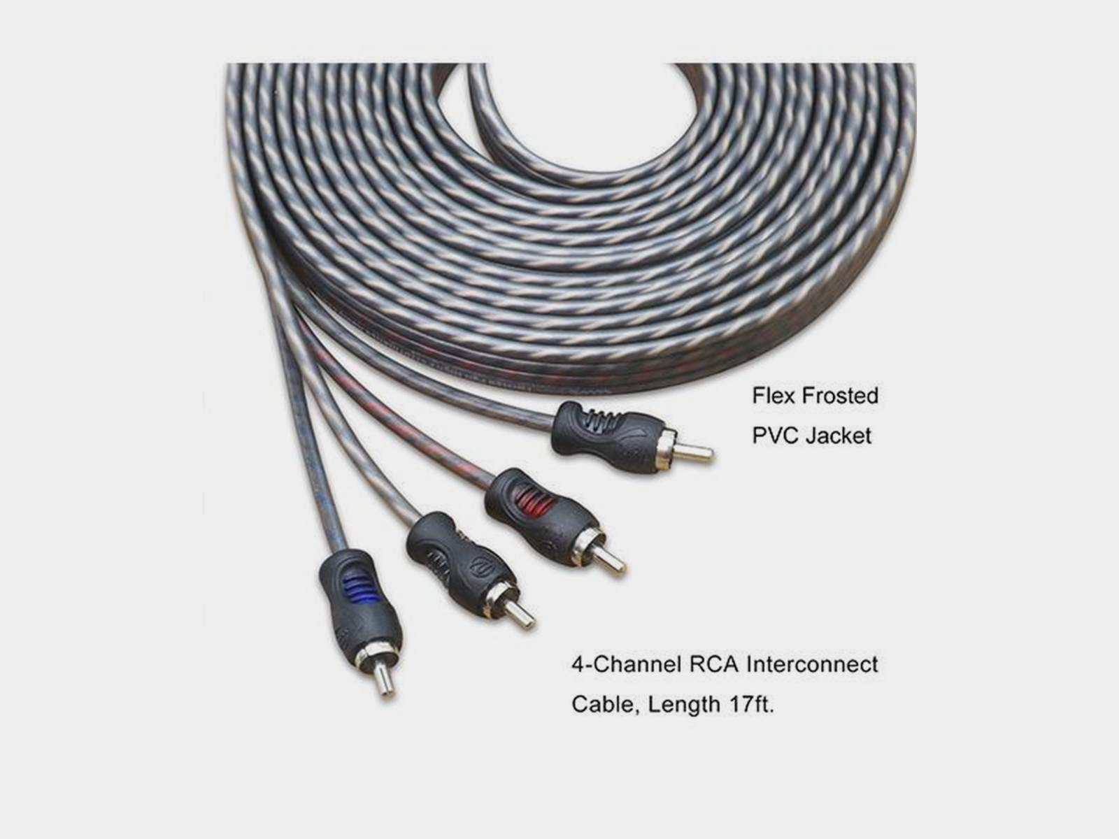Recoil Echo OFC RCA Cinch Cable 4 Channel 510cm - Afbeelding 2