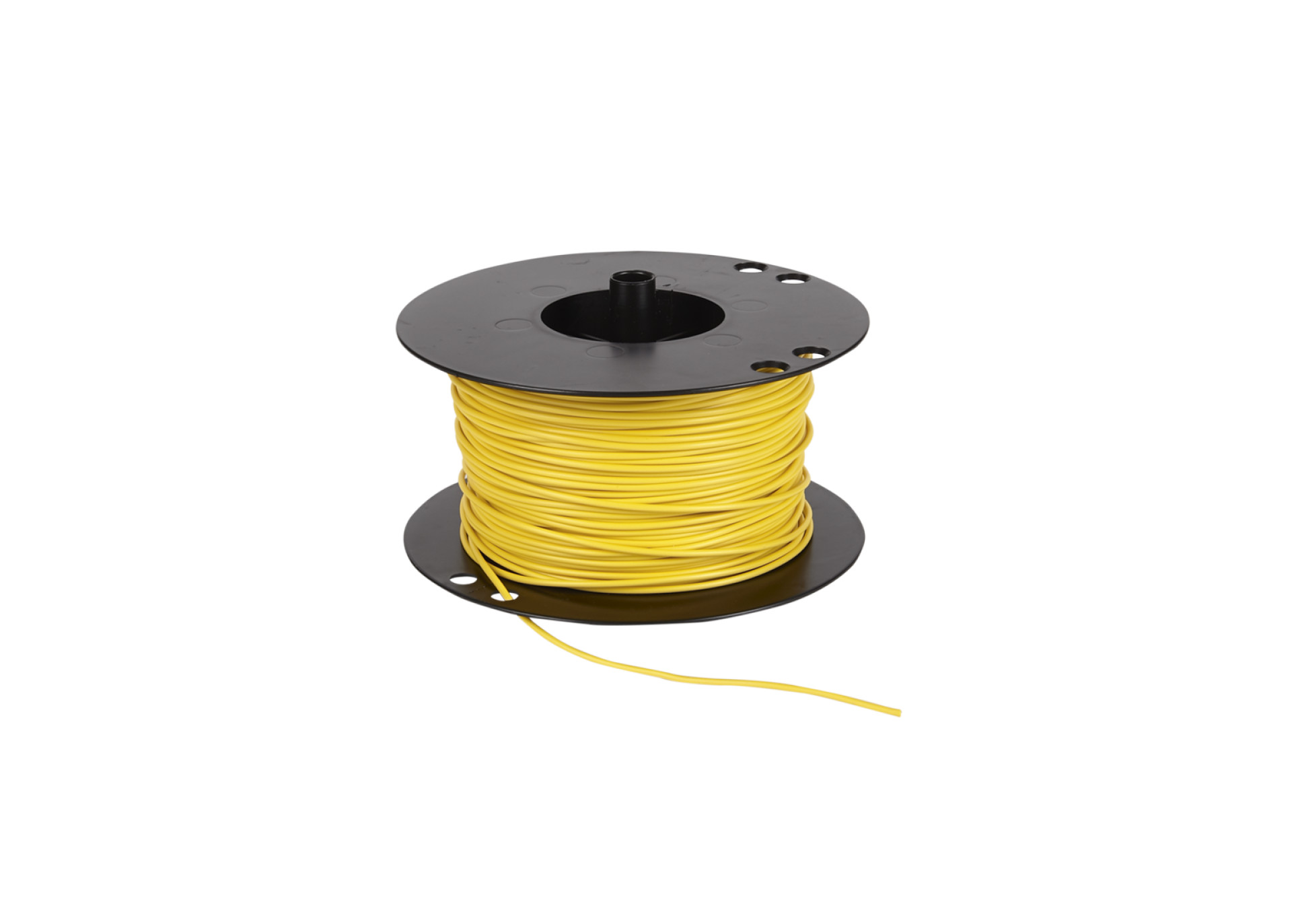 Voedingskabel haspel 0.75 mm² geel 100 Meter