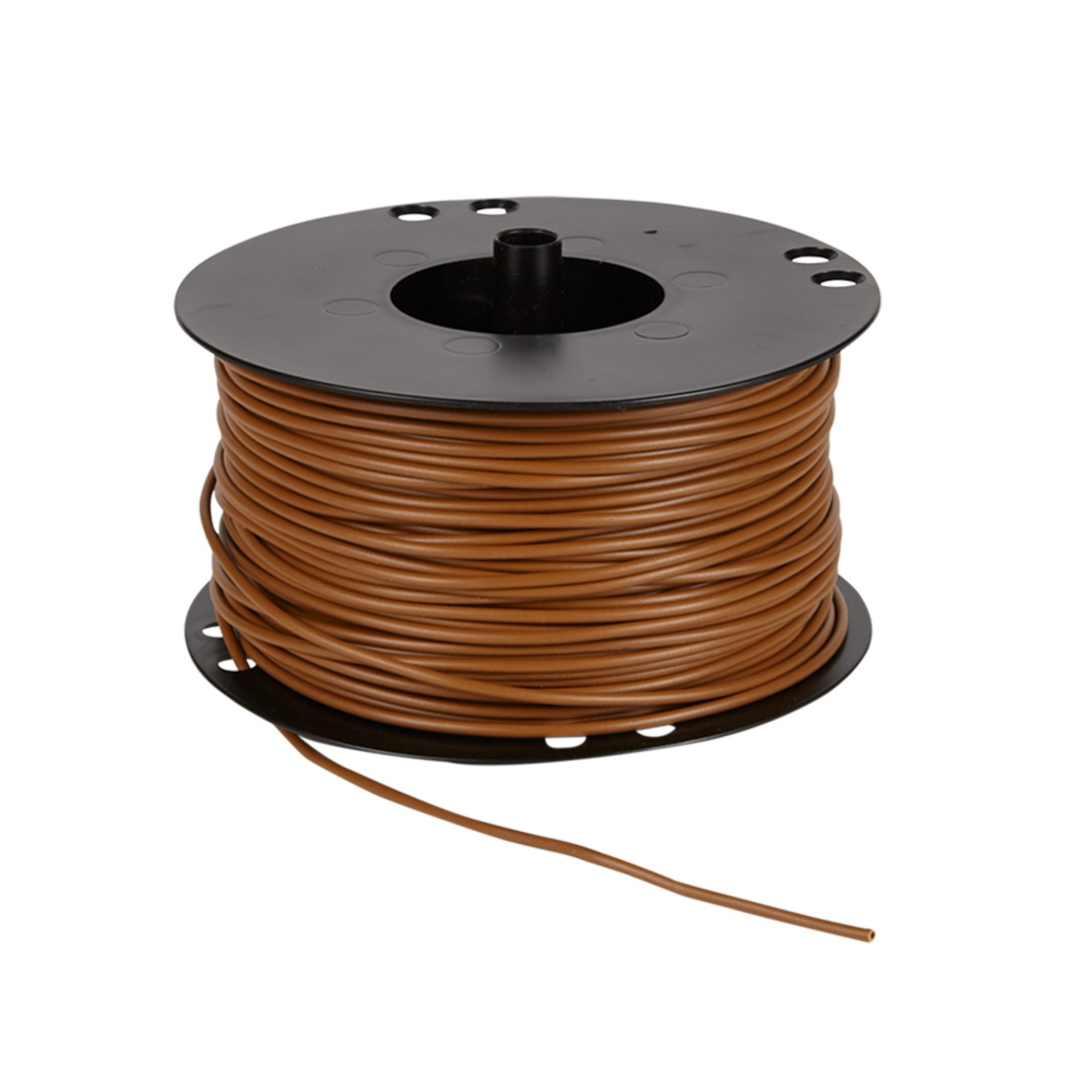 Voedingskabel haspel 1.50 mm² bruin 100 Meter