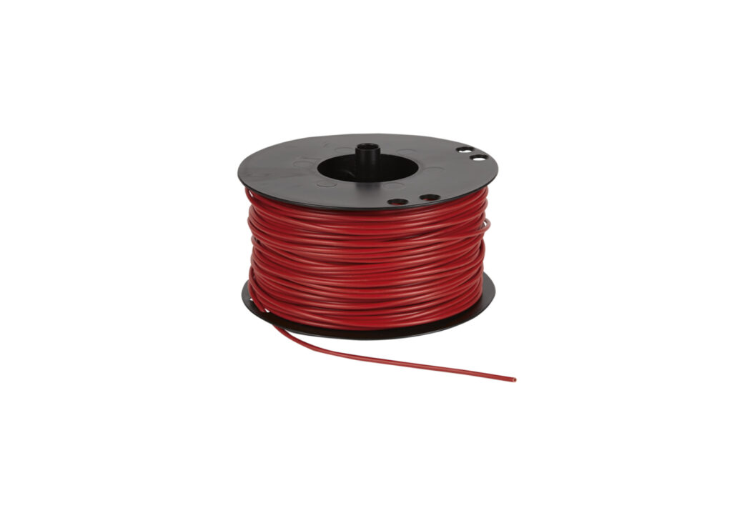 Voedingskabel haspel 1.50 mm² rood 100 Meter