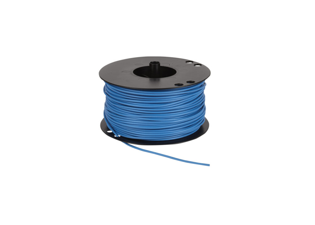 Voedingskabel haspel 1.50 mm² blauw 100 Meter