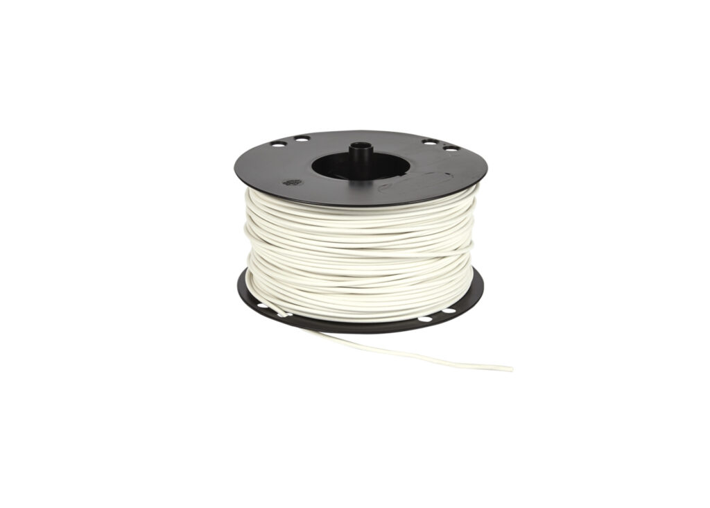 Voedingskabel haspel 1.50 mm² wit 100 Meter