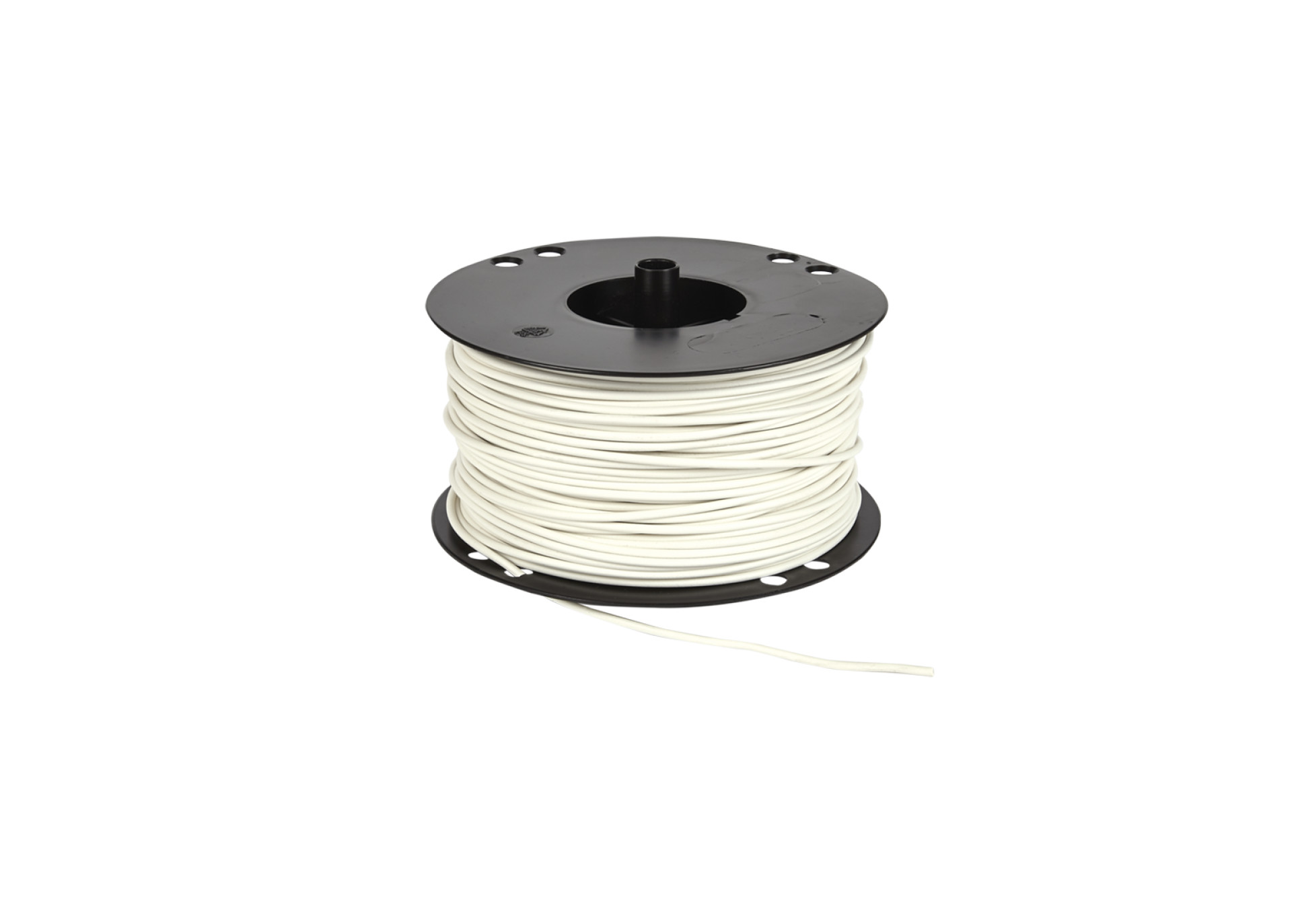 Voedingskabel haspel 1.50 mm² wit 100 Meter