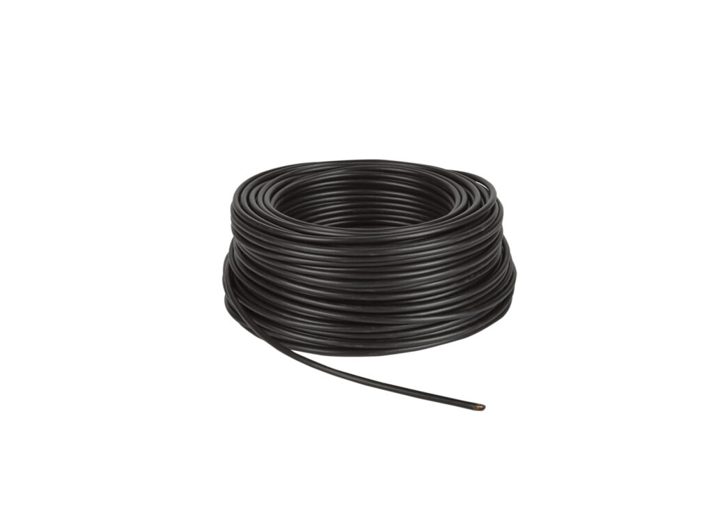 Voedingskabel in doos 4 mm² zwart 50 Meter
