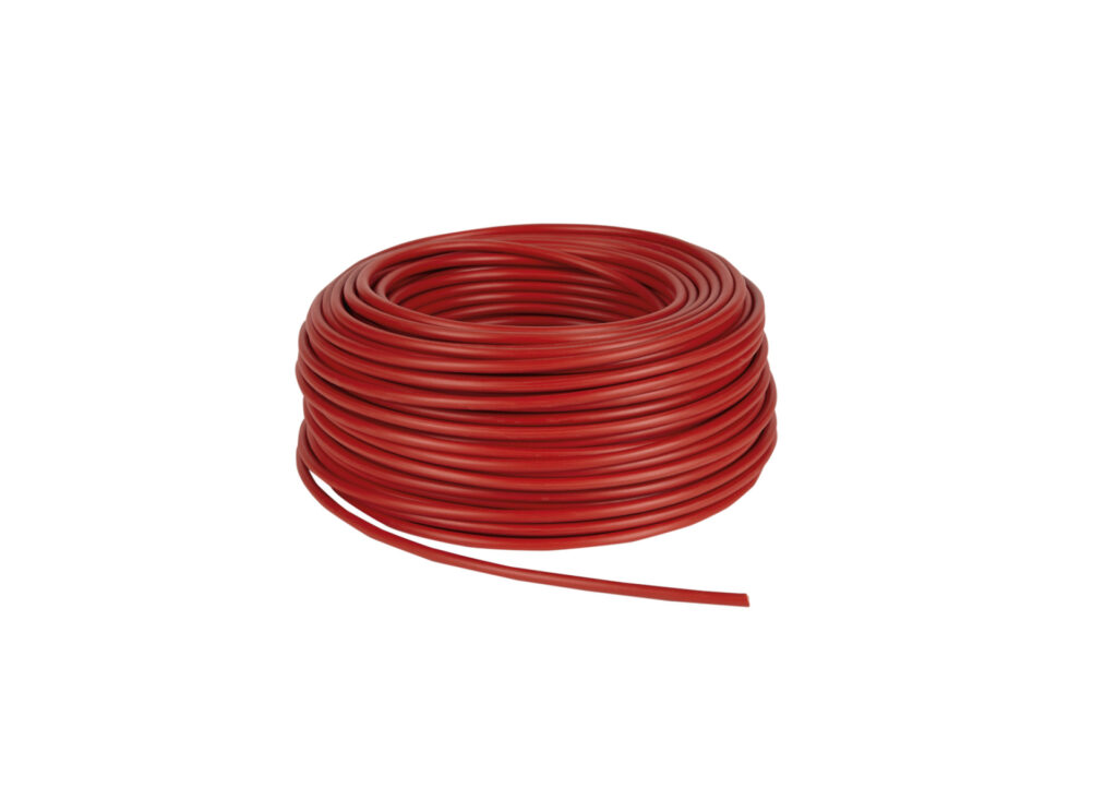 Voedingskabel in doos 6 mm² rood 50 Meter