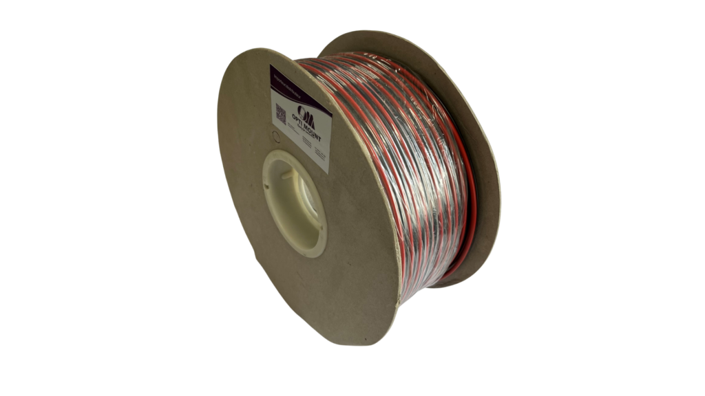 Luidspreker kabel 2 x 2,5 mm zwart / rood 100mtr spoel