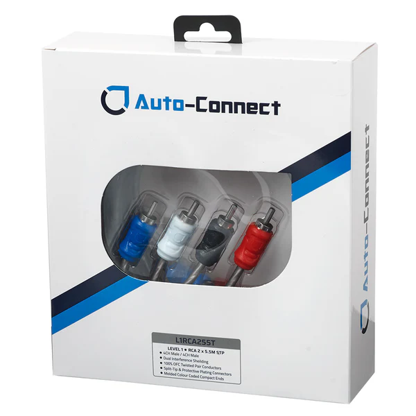 Auto-Connect Level 1 RCA Cable 2x5,5m - Afbeelding 2
