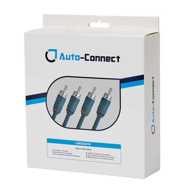 Auto-Connect Level 2 RCA cable 5,5m - Afbeelding 2
