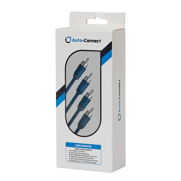 Auto-Connect Level 2 RCA cable 0,25m - Afbeelding 3
