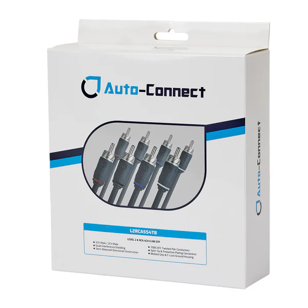 Auto-Connect Level 2 4-ch RCA cable 5,5m semi - Afbeelding 3
