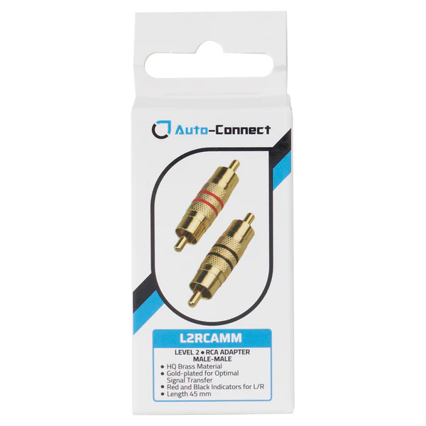 Auto-Connect L2 RCA Adapter Male -Male - Afbeelding 2