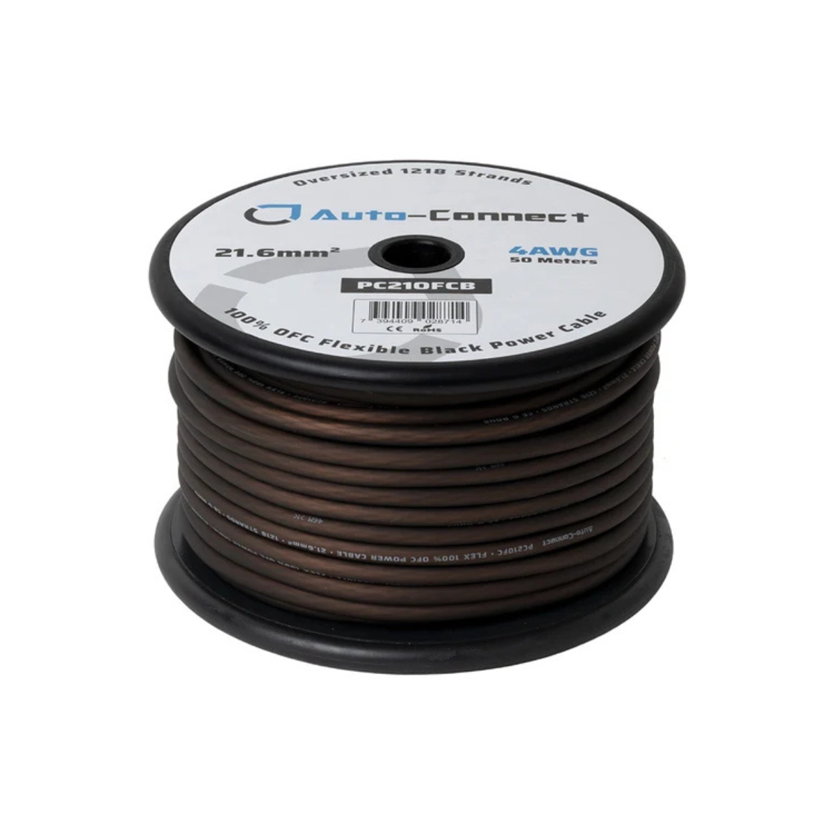 Auto-Connect Power Cable OFC Flex 21mm2 Black 50m - Afbeelding 2