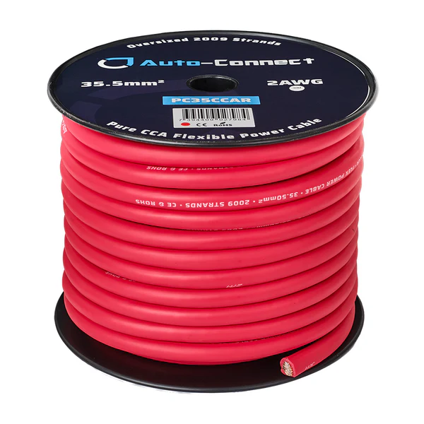 Auto-Connect Power Cable CCA Flex 35mm2 Red 30m - Afbeelding 4