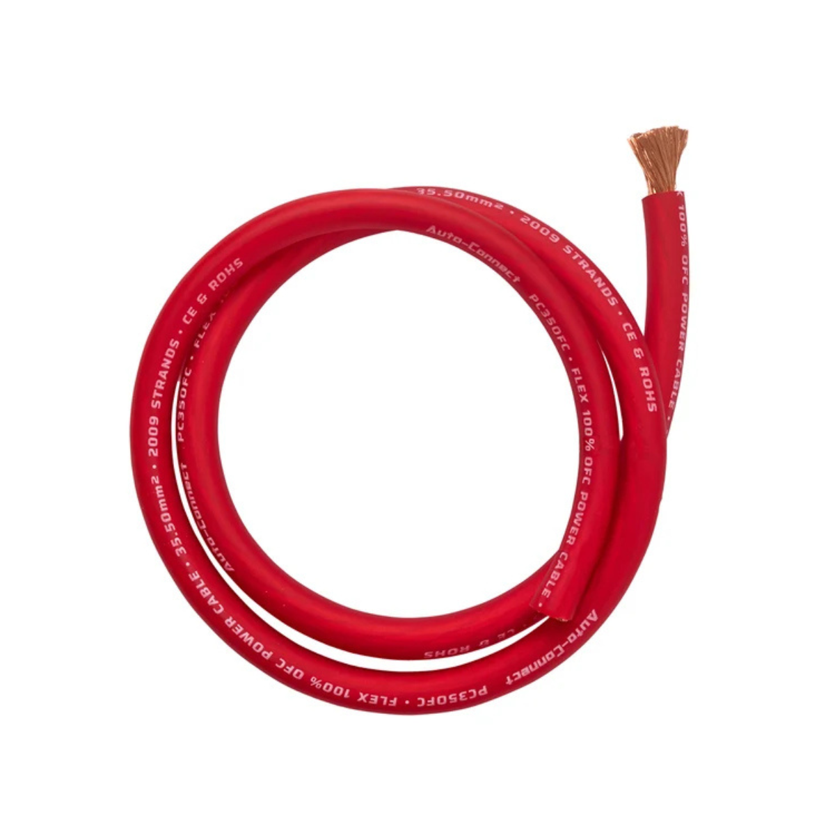 Auto-Connect Power Cable OFC Flex 35mm2 Red 30m - Afbeelding 3