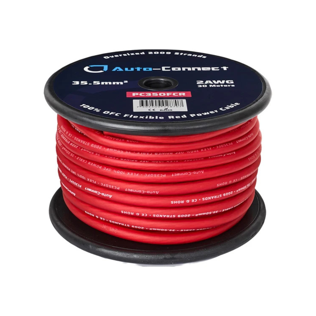 Auto-Connect Power Cable OFC Flex 35mm2 Red 30m - Afbeelding 4