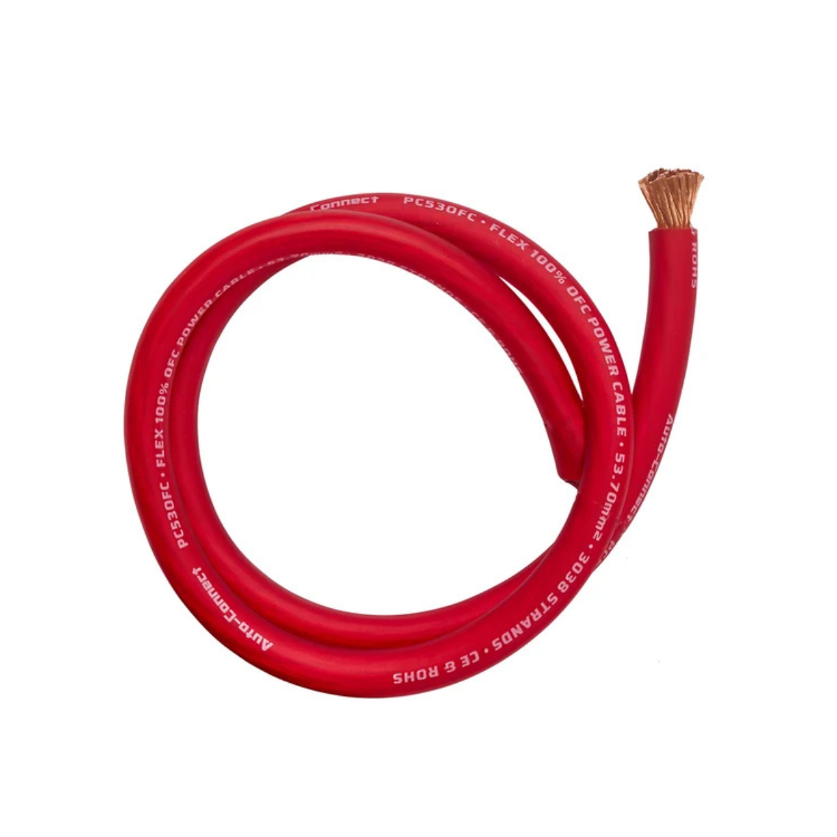 Auto-Connect Power Cable OFC Flex 53mm2 Red 20m - Afbeelding 3