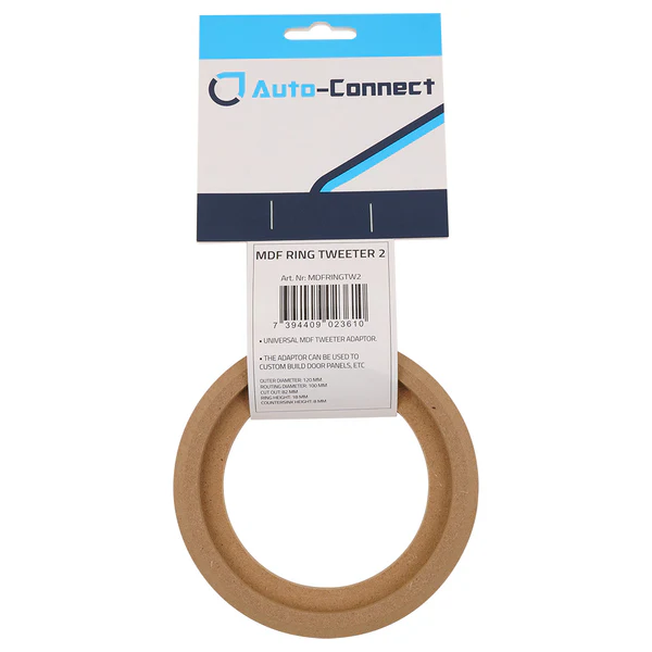 Auto Connect MDF Installation Ring Tweeter, Cut out 82mm - Afbeelding 2