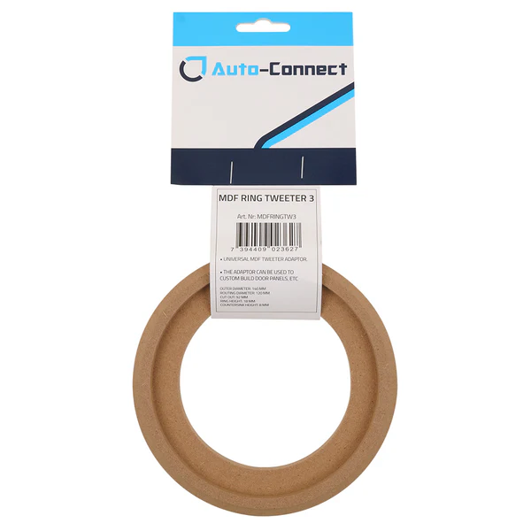 Auto Connect MDF Installation Ring Tweeter, Cut out 92mm - Afbeelding 2