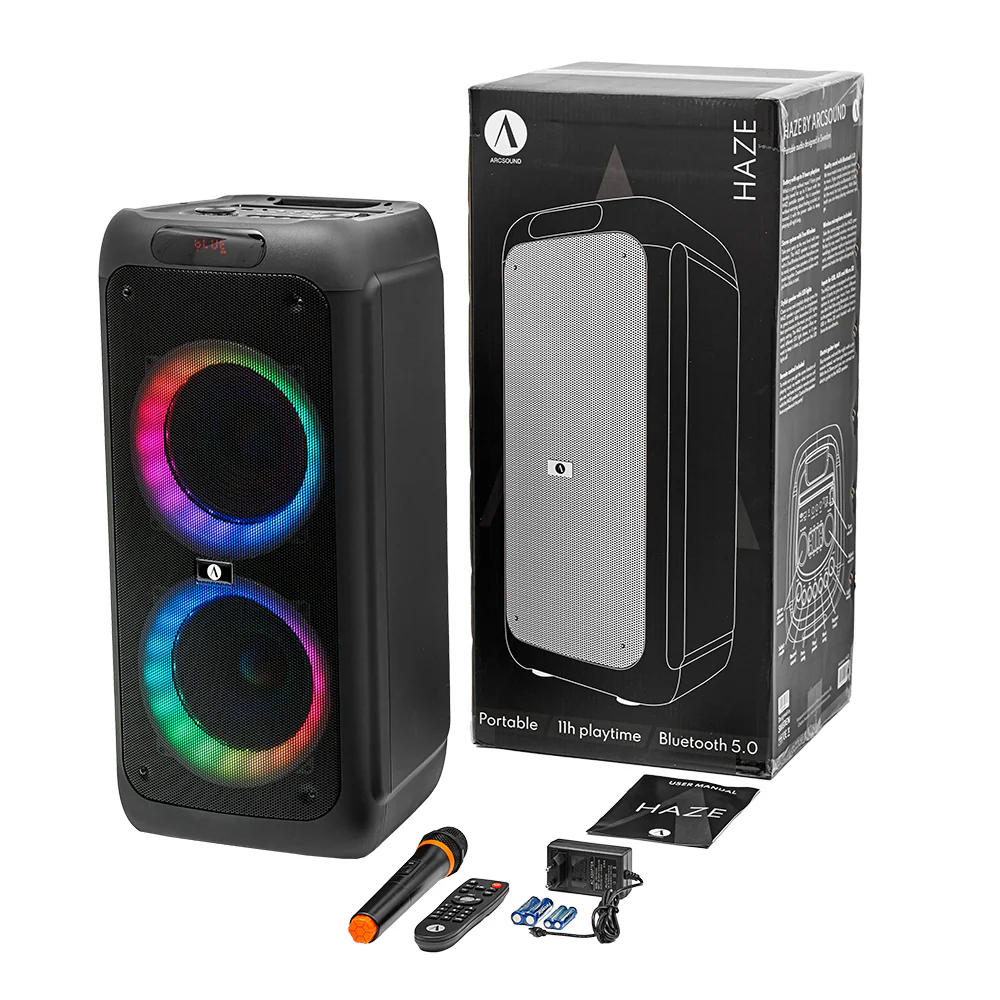 Arcsound HAZE Bluetooth speaker 120W, black - Afbeelding 9