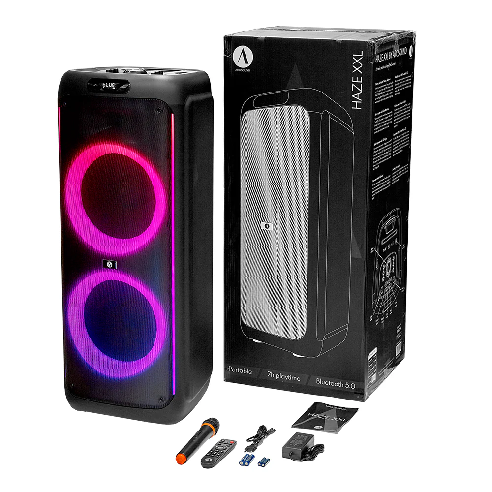 Arcsound HAZEXXL Bluetooth speaker 200W, black - Afbeelding 2