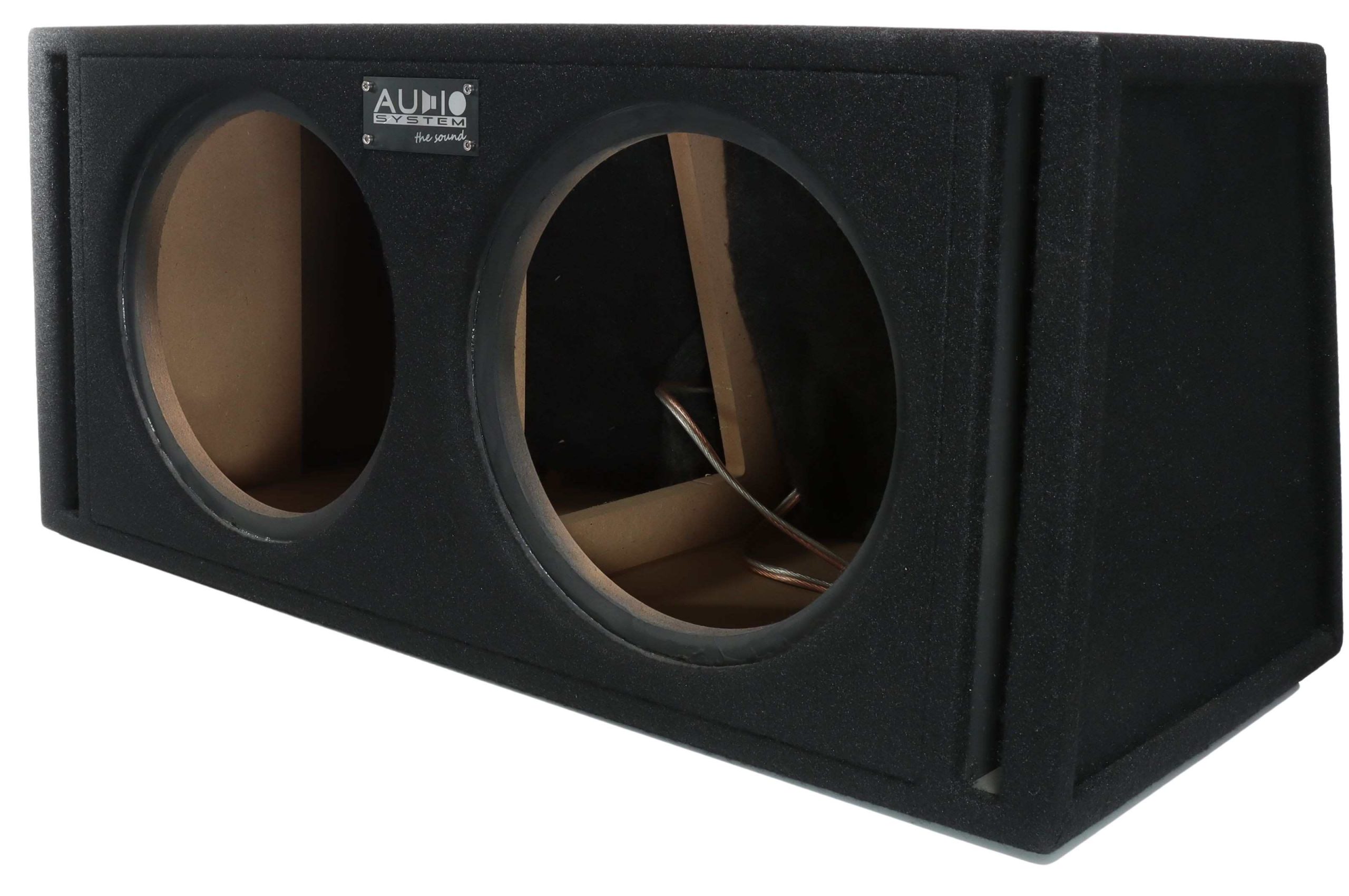 AUDIO SYSTEM Dubbele lege behuizing. Bassreflexbehuizing van 2x 42 Liter voor 2x 30 cm Bass - Afbeelding 3