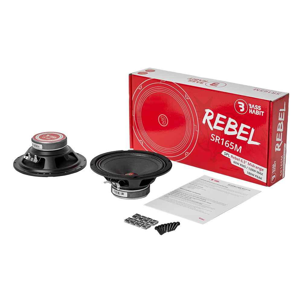BASS HABIT SPL REBEL 6,5" midrange 4Ohm - Afbeelding 2