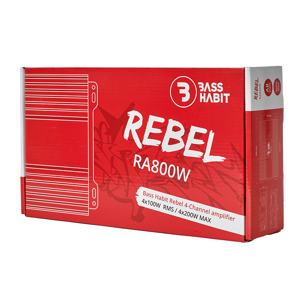 BASS HABIT REBEL 4ch amplifier - Afbeelding 7
