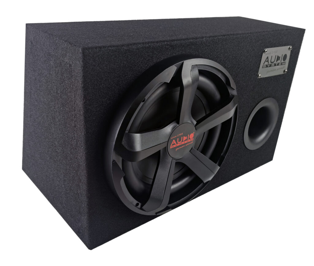 CARBON Serie EFFICIENT Subwooferkist 10 inch 350/250 Watt