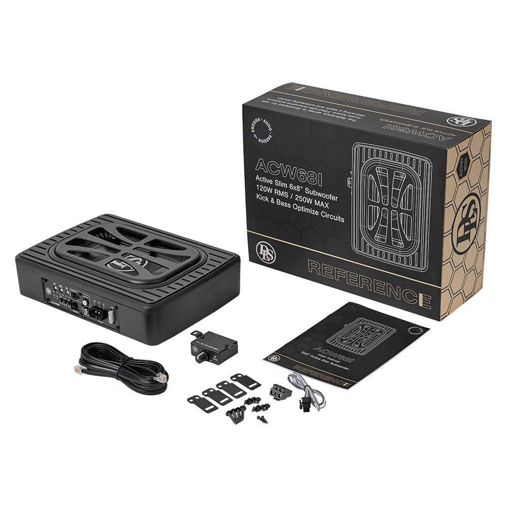 DLS 6x8" versterkte subwoofer ACW68 underseat - Afbeelding 7