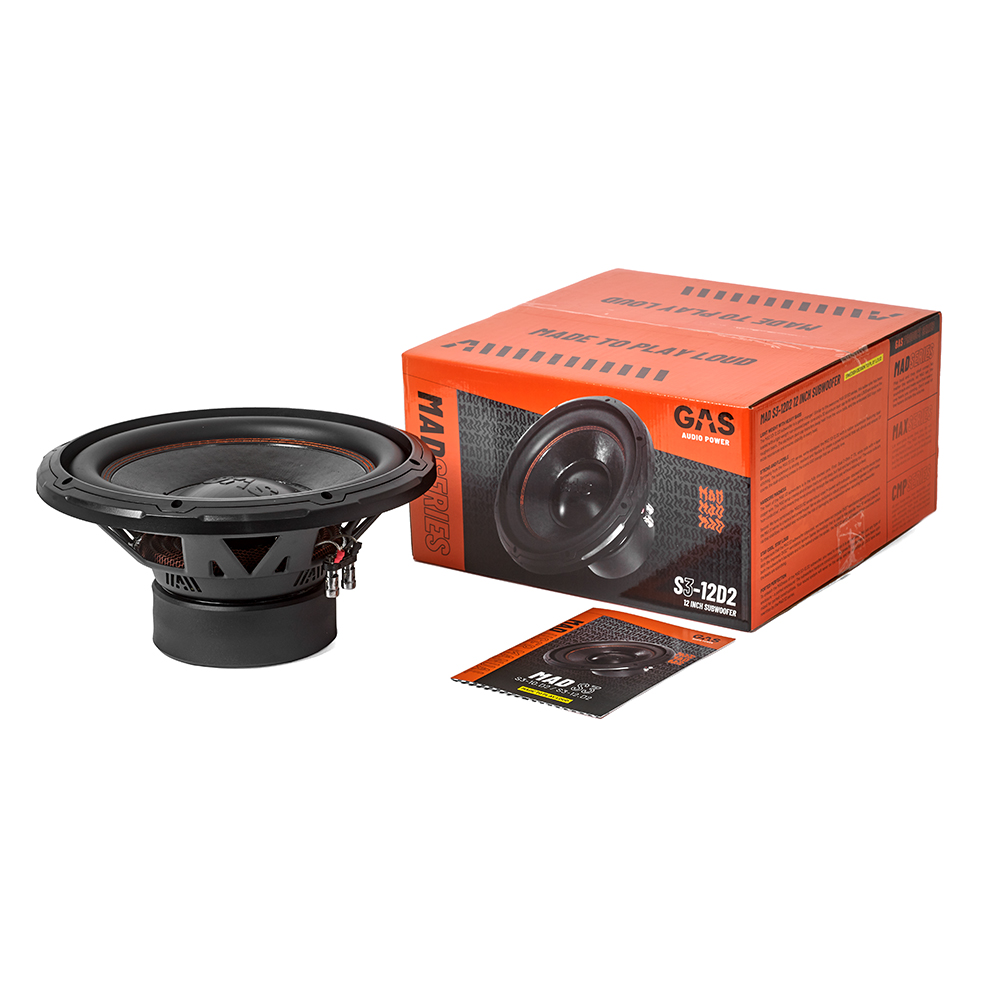GAS MAD Level 3 Subwoofer 12" 2x2 Ohm - Afbeelding 2