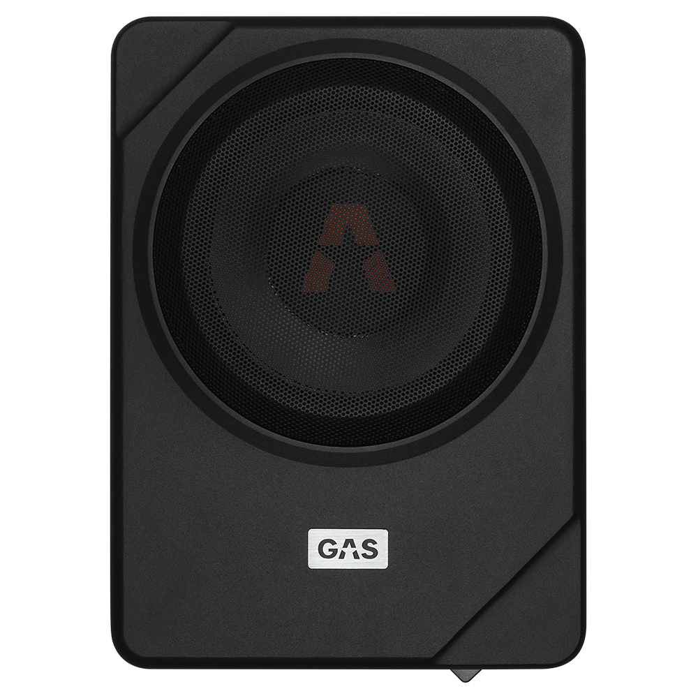 GAS MAX Level 1 Amplified Underseat Subwoofer 8"