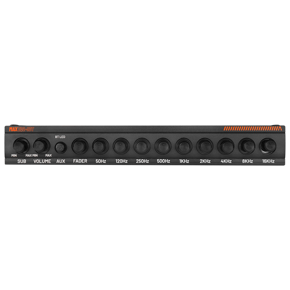 GAS MAX ½DIN 9-band EQ with Bluetooth, 6V Pre-Outs - Afbeelding 2