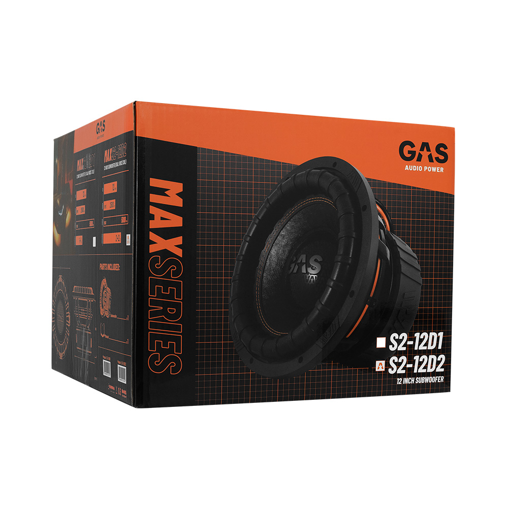 GAS MAX Level 2 Subwoofer 12" 2x1 Ohm - Afbeelding 7