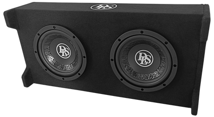 DLS 2x8" / 2500mm Slim Subwoofer Kist (Downfire)
