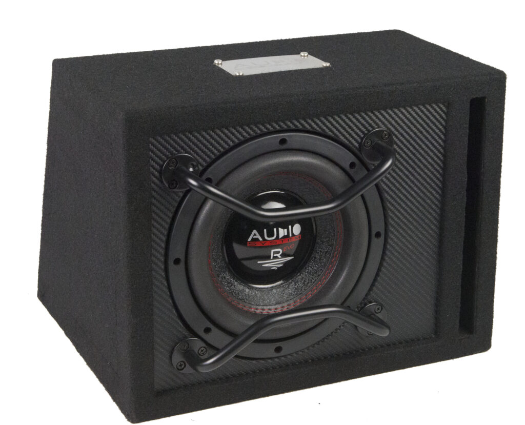 RADION-Serie HIGH EFFICIENT Boom Box Subwoofer 15 liter open box met R08 EVO 2x 250/150 Watt