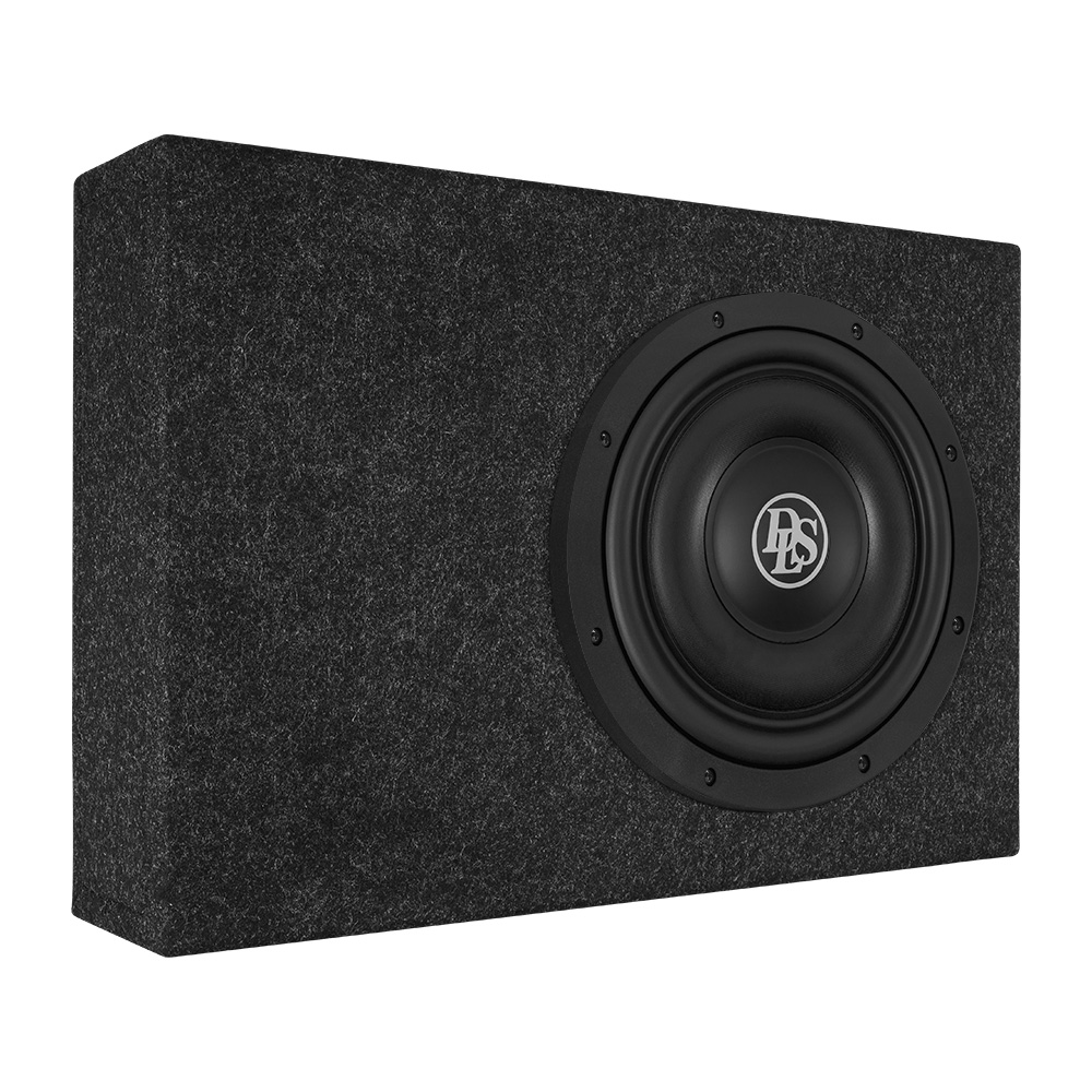 10" pasklare subwoofer kist voor Volvo FH/FM met DLS RCS10d2 600W RMS, 2+2Ohm