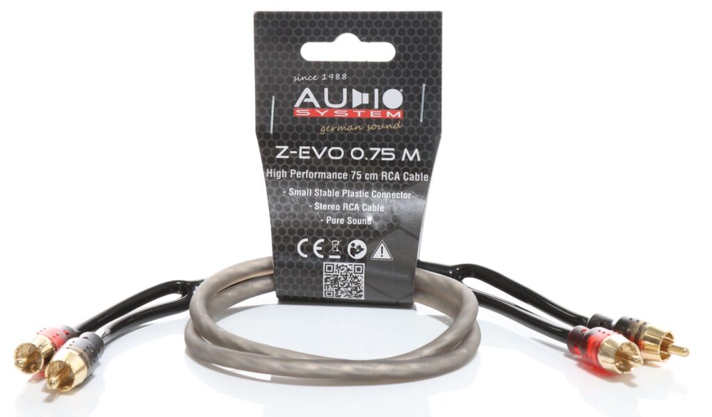 AUDIO SYSTEM HIGH-PERFORMANCE RCA-KABEL750mm cinch-kabel