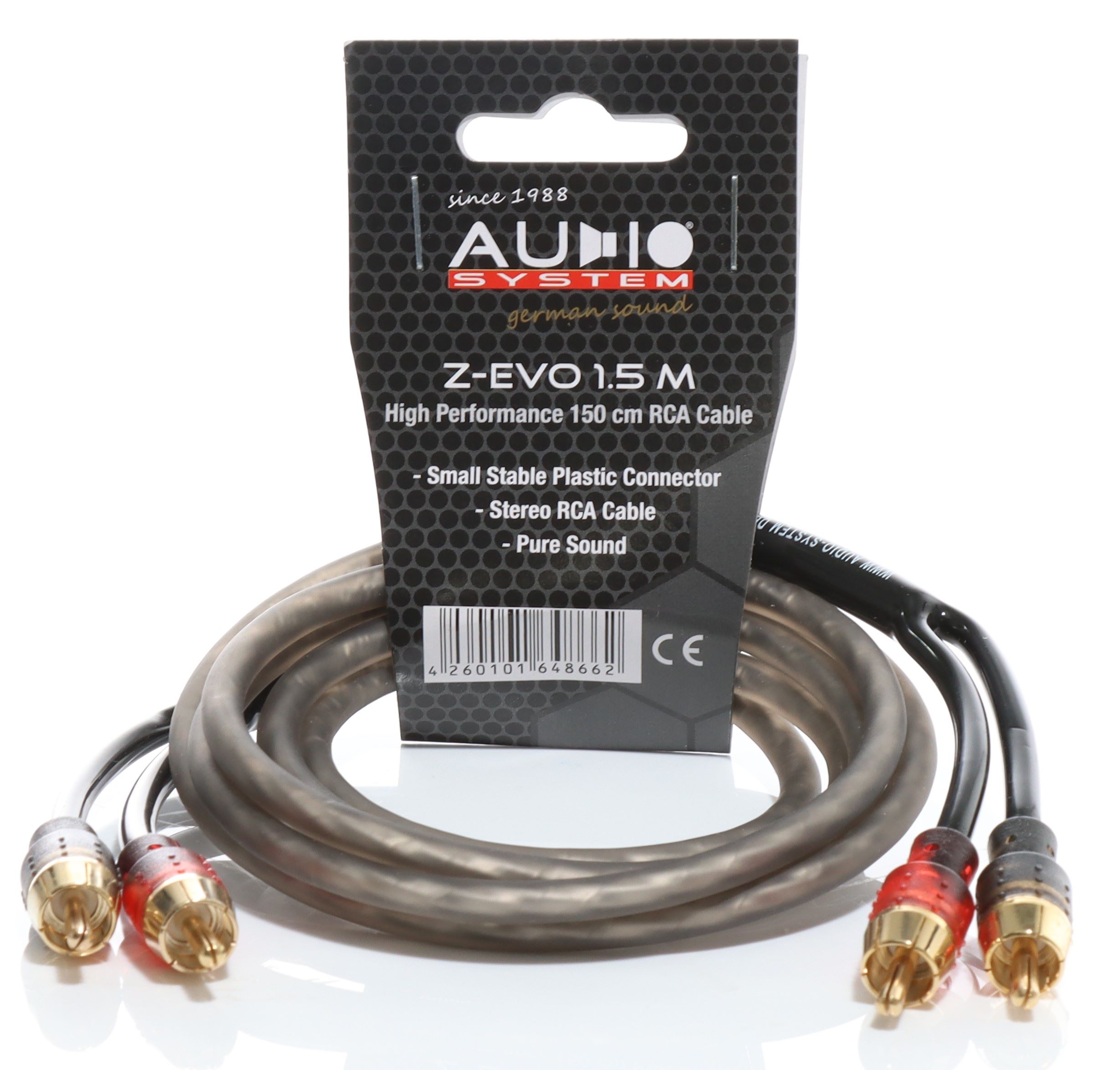 AUDIO SYSTEM HIGH-PERFORMANCE RCA-KABEL 1500mm cinch-kabel