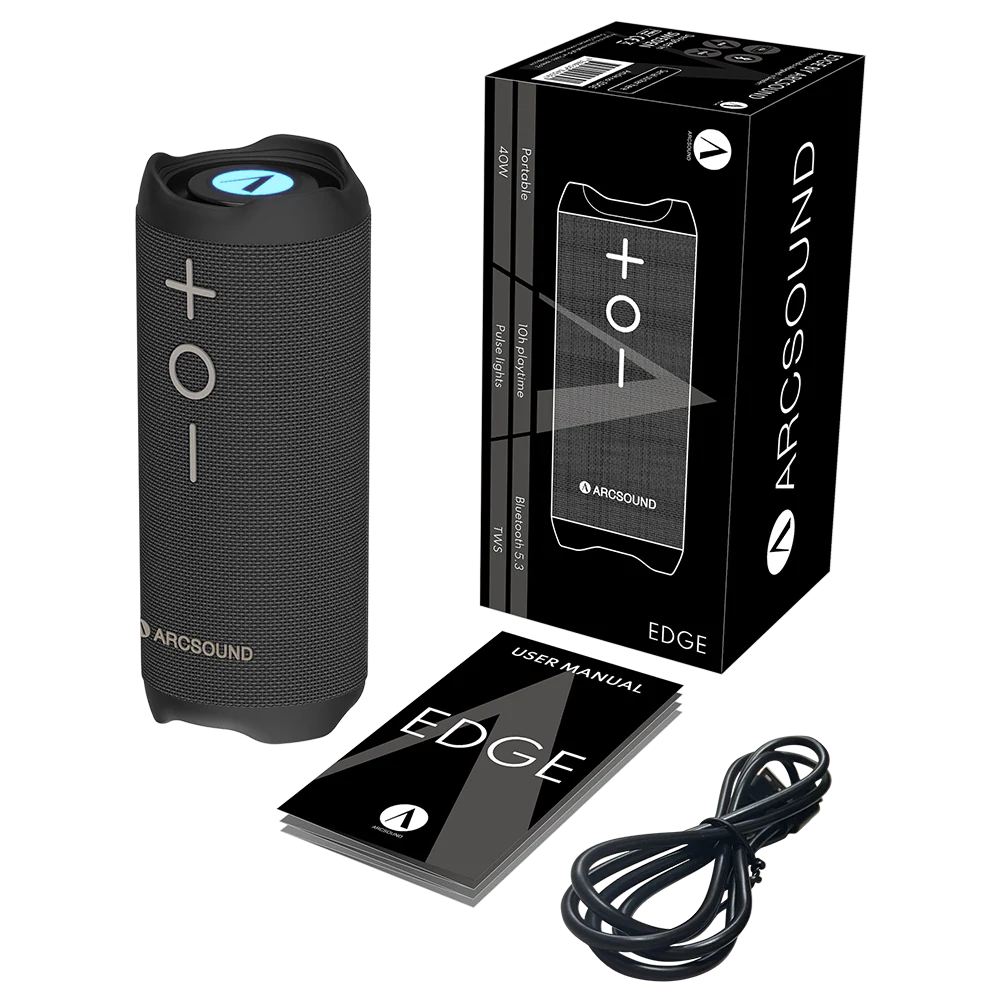 Arcsound EDGE Bluetooth speaker 40W, black - Afbeelding 2