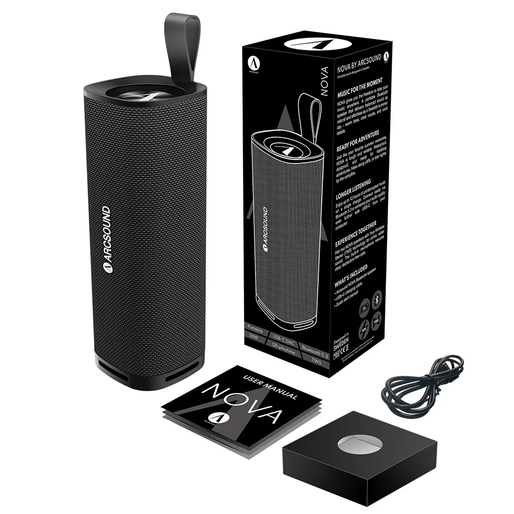 Arcsound NOVA Bluetooth speaker 30W, black - Afbeelding 7