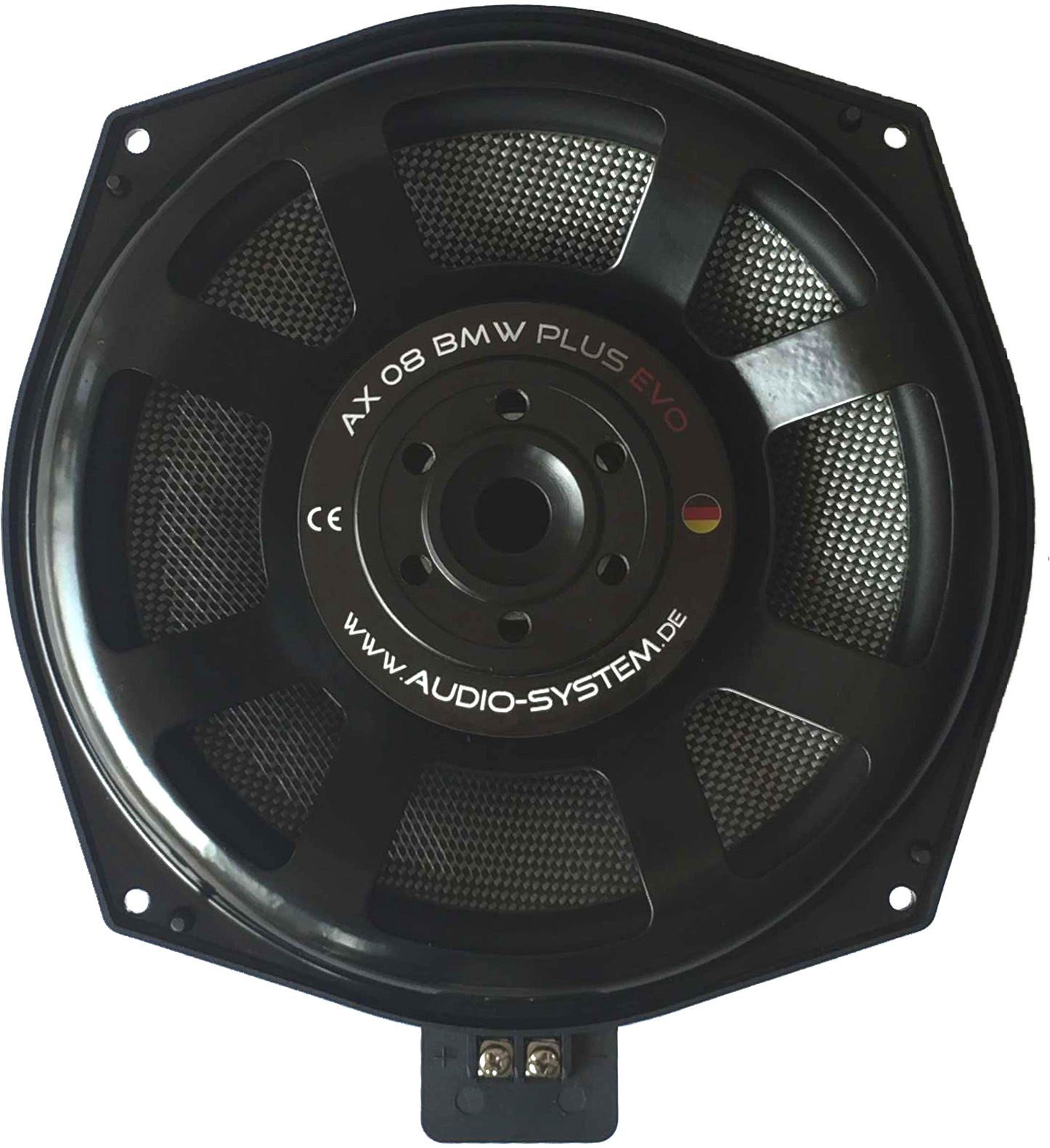 AUDIO SYSTEM 200mm Neodym-Subwoofer. Voor alle E- en F-modellen BMW