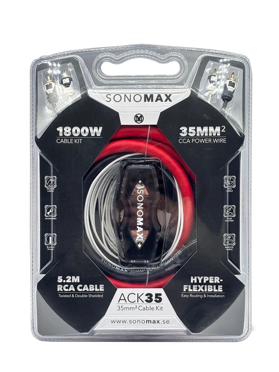 SONO MAX ACK35 – CCA-versterkerkabelset, 35 mm² – mono/tweekanaals - Afbeelding 2