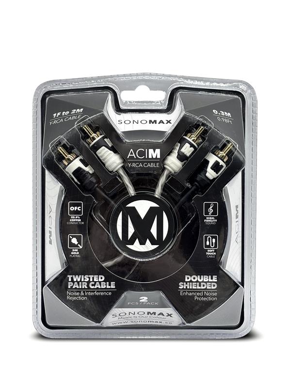 SONO MAX ACiM – OFC RCA Y-splitterset, 30 cm