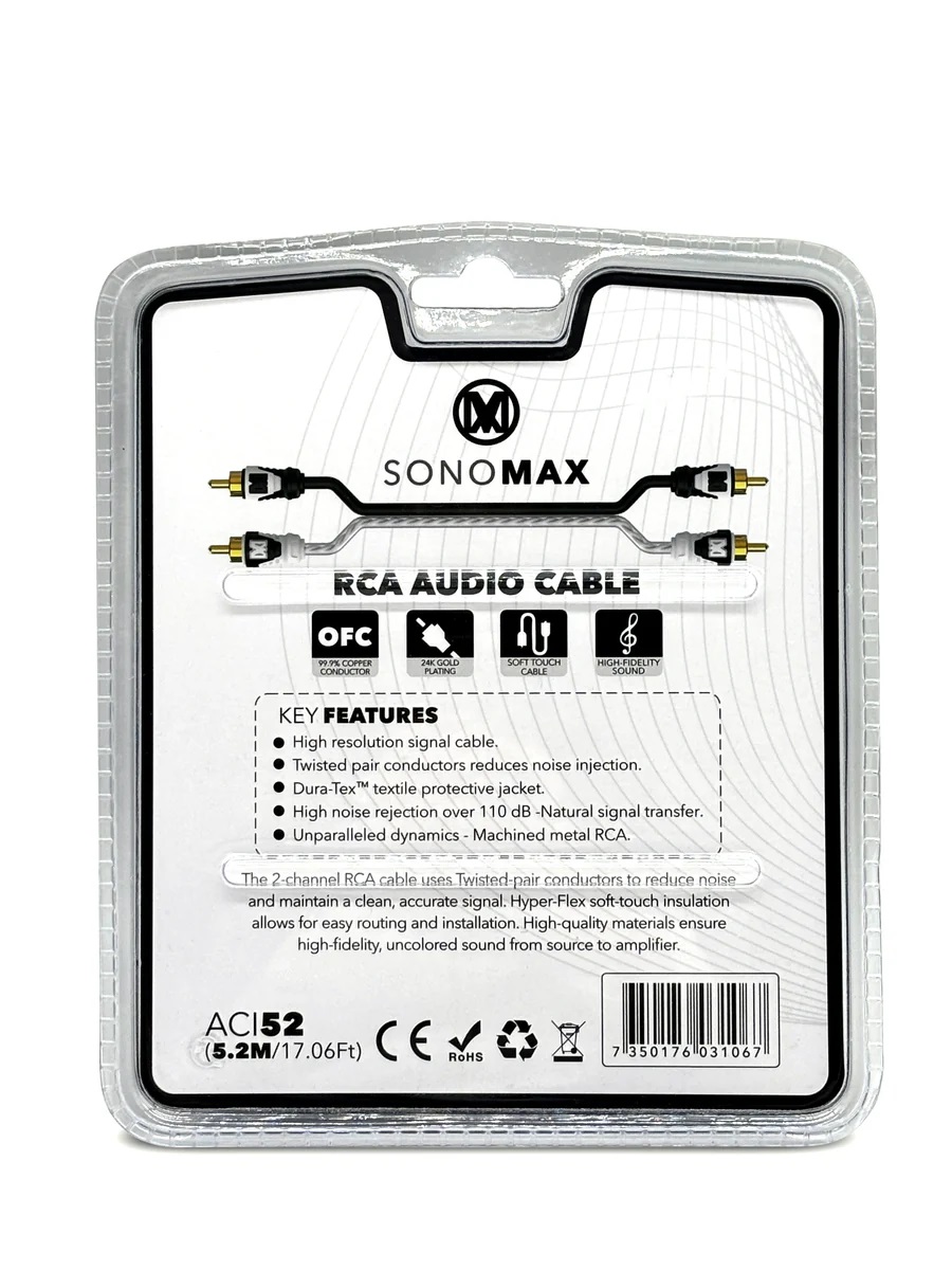 SONO MAX ACK50 – CCA-versterkerkabelset, 50 mm² – vierkanaalsbundel - Afbeelding 5