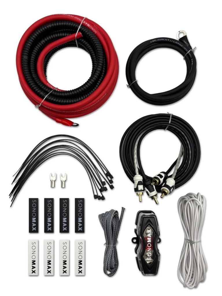 SONO MAX ACK10 – CCA-versterkerkabelset, 10 mm² – vierkanaalsbundel